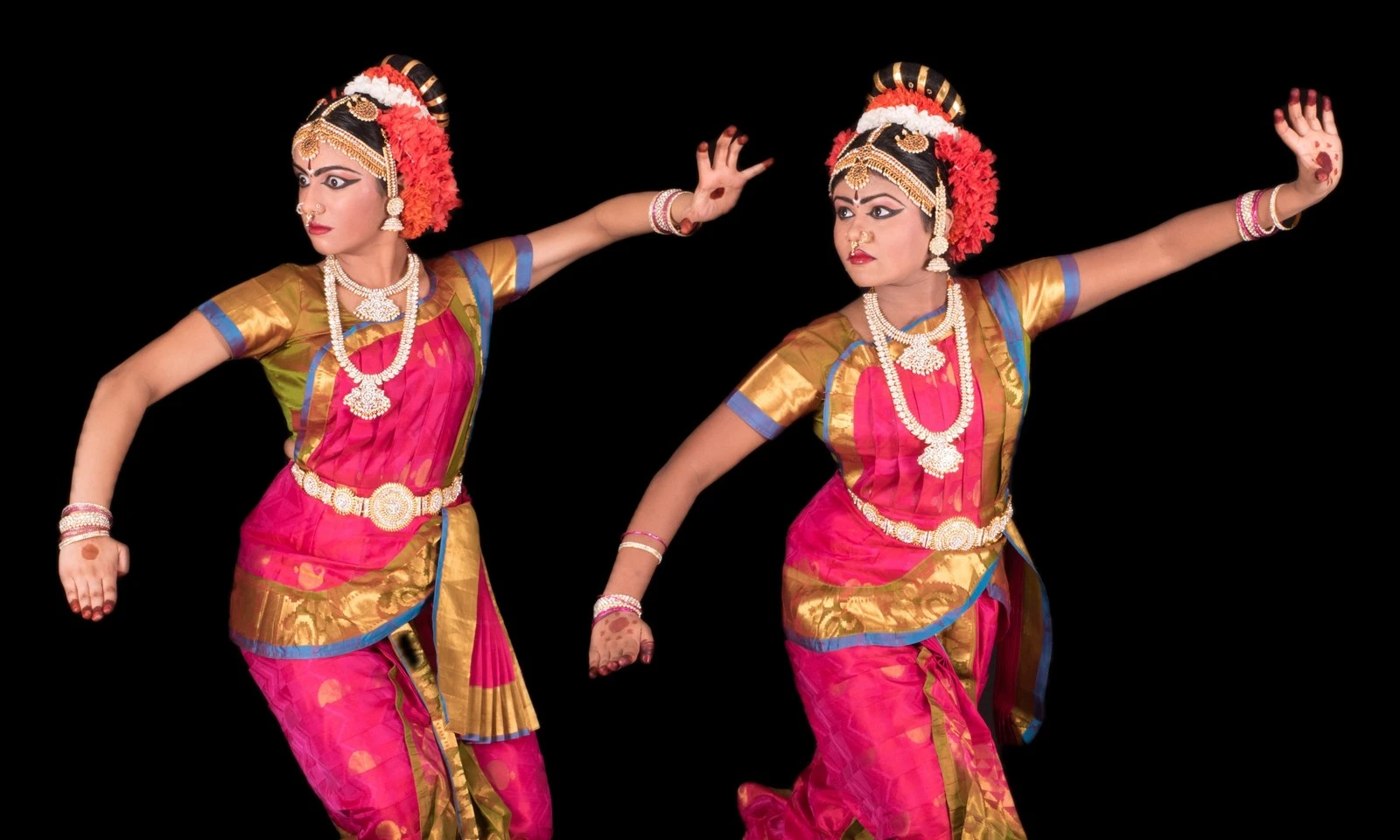 Rangapravesam ceremony portrait — Ananya Chunduru and Raaga Singireddy