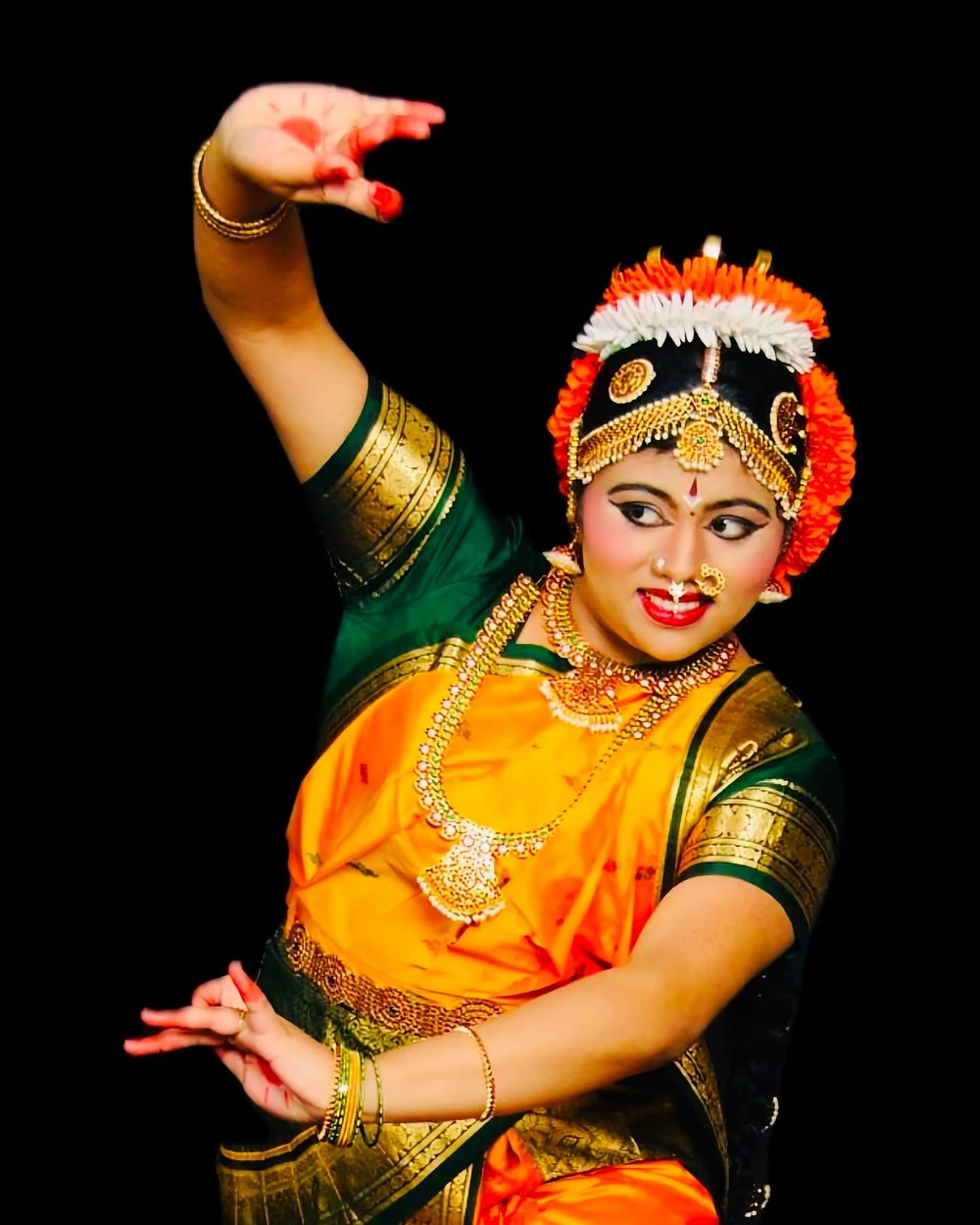 Rangapravesam ceremony portrait — Jaisheela Setty