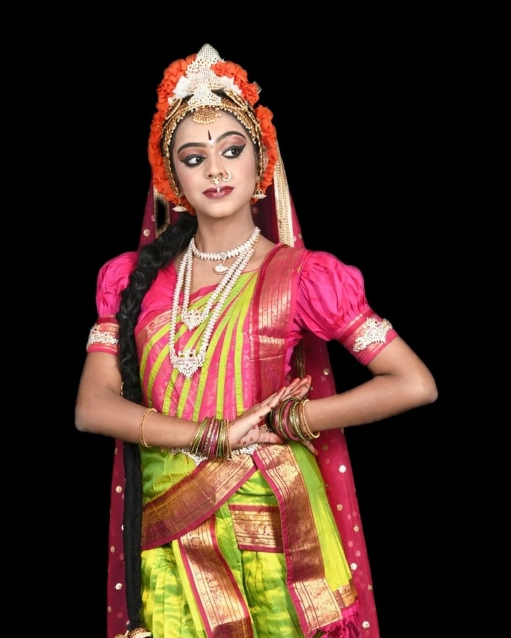 Rangapravesam ceremony portrait — Megana Madhurakavi