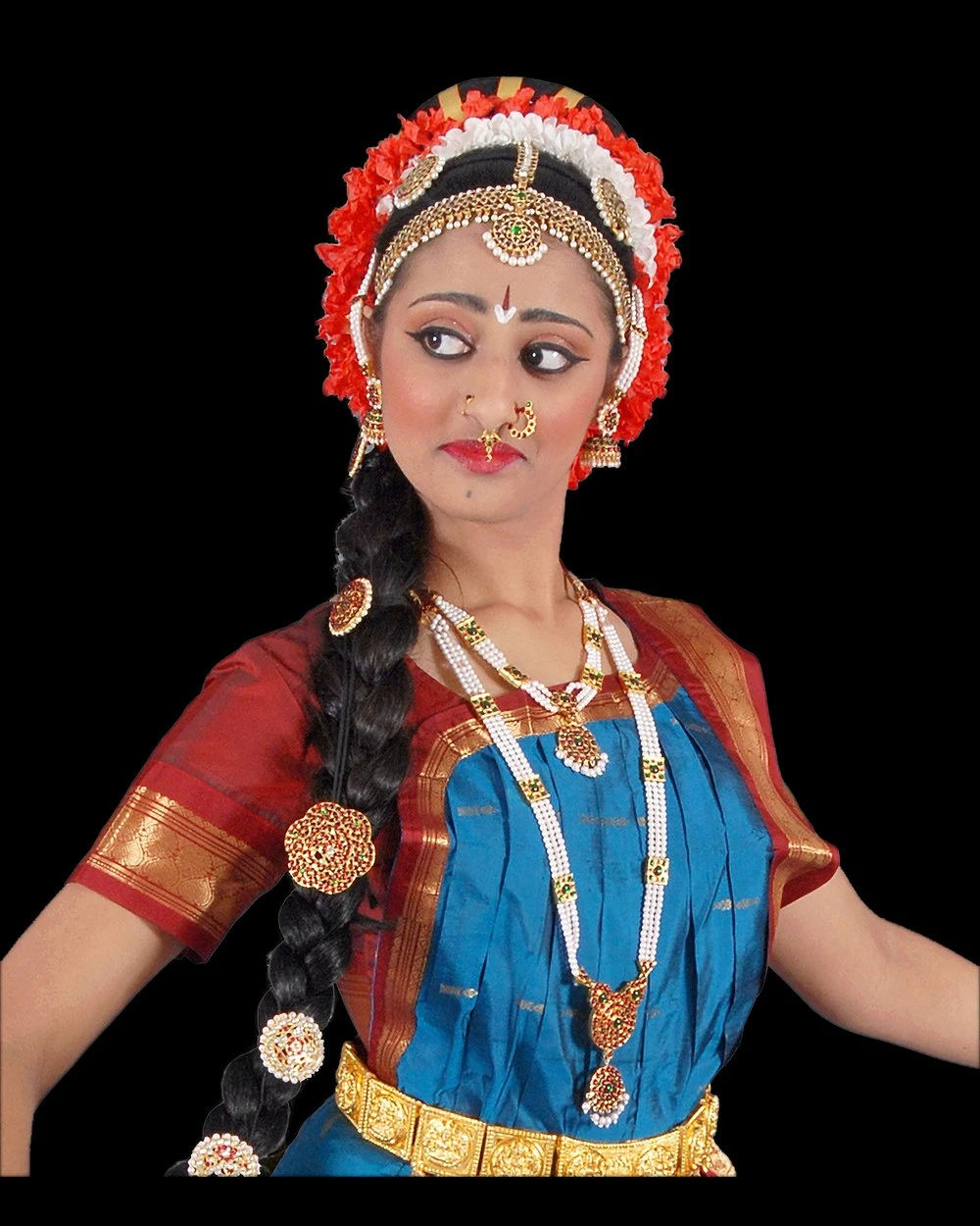 Rangapravesam ceremony portrait — Monica Dharanipragada