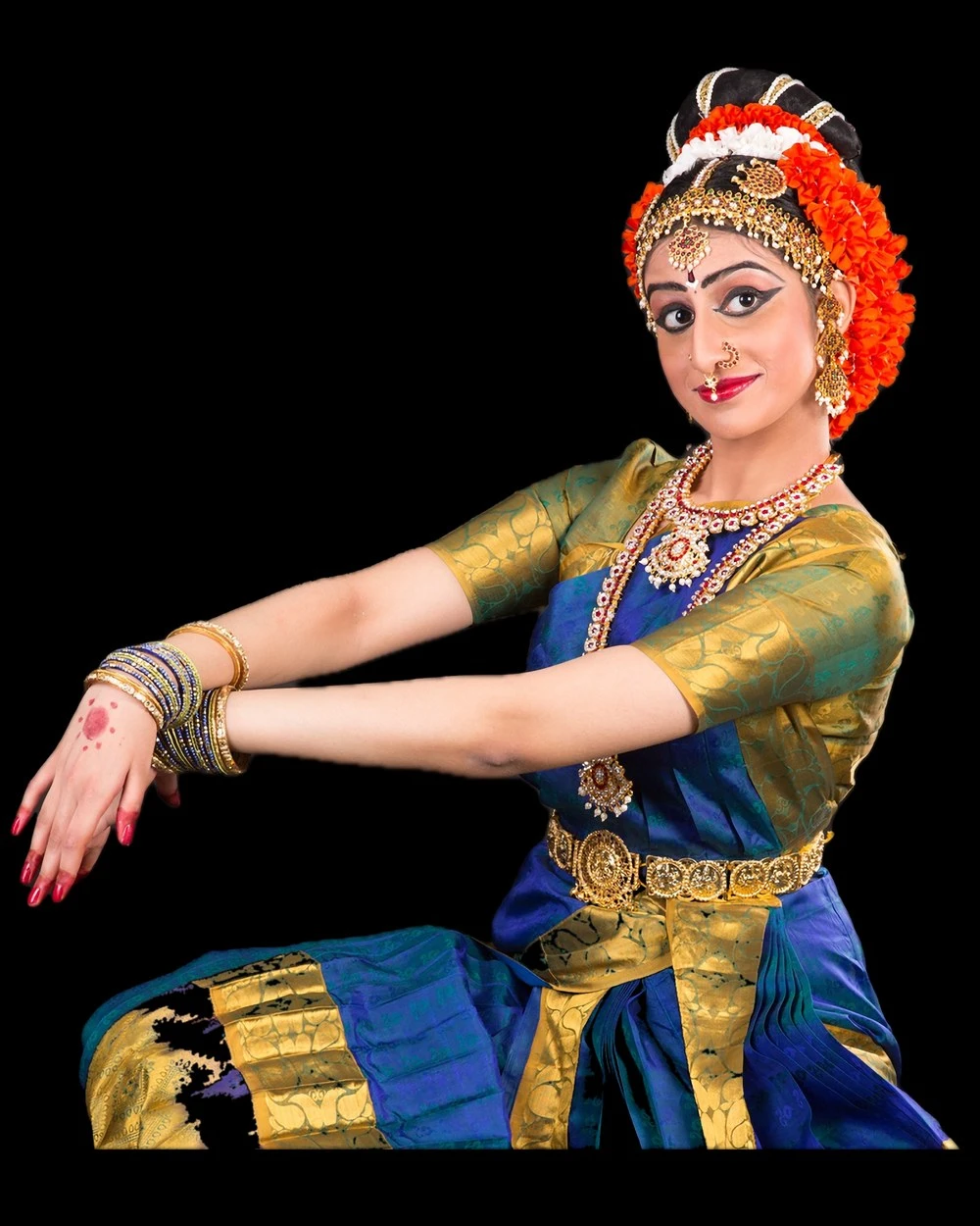 Rangapravesam ceremony portrait — Navya Jagarlamudi