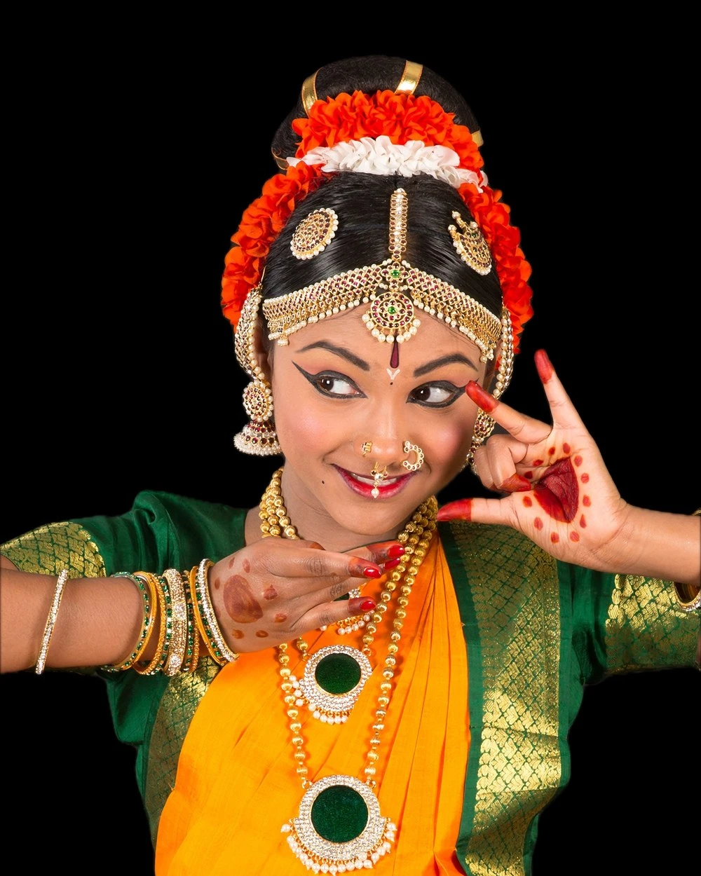 Rangapravesam ceremony portrait — Pravallika Palwai