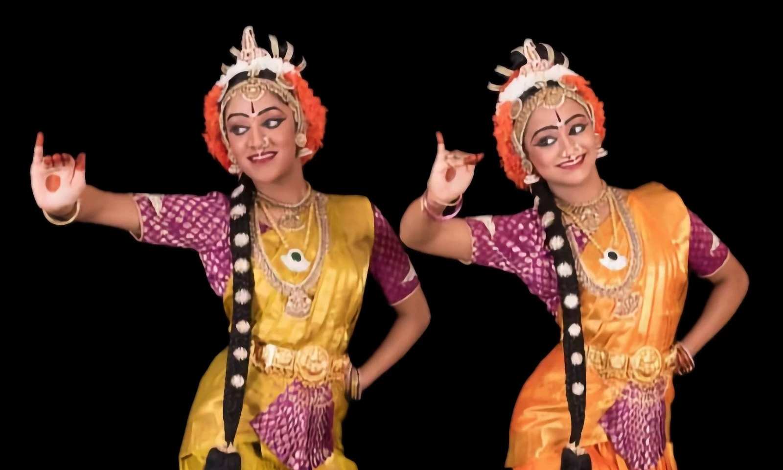 Rangapravesam ceremony portrait — Chandana & Akshitha Singathi
